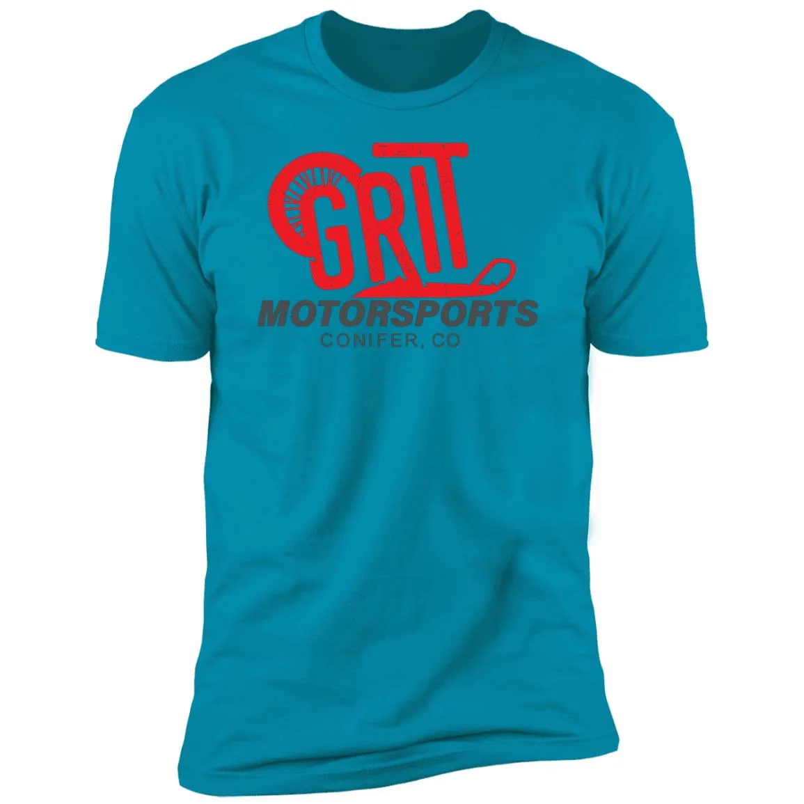 GRIT Motorsports red logo NL3600 Premium Short Sleeve T-Shirt
