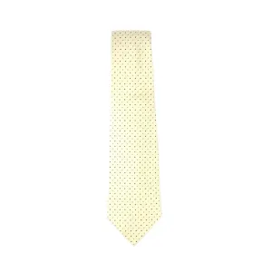 GUERRA MODA 100% SILK TIE CREAM DOTS
