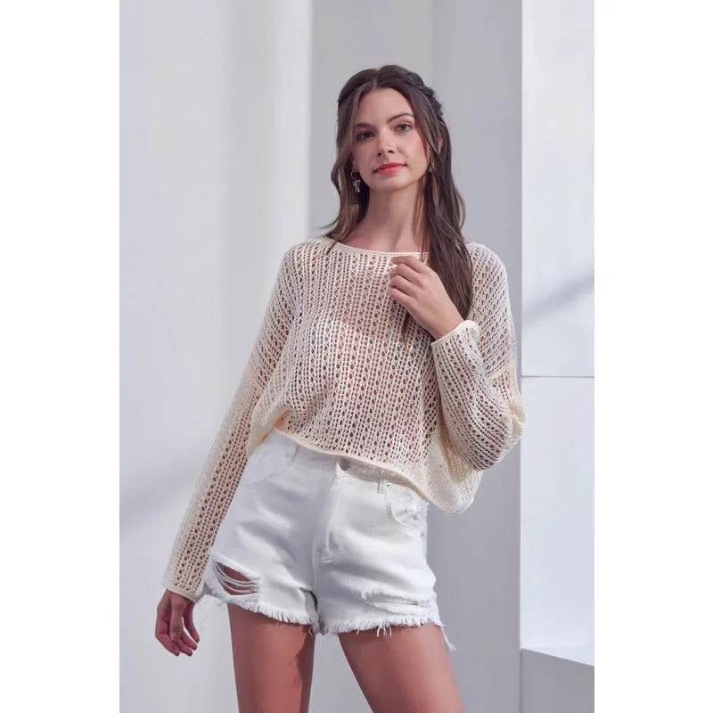 Happy For You Crochet Top - Natural
