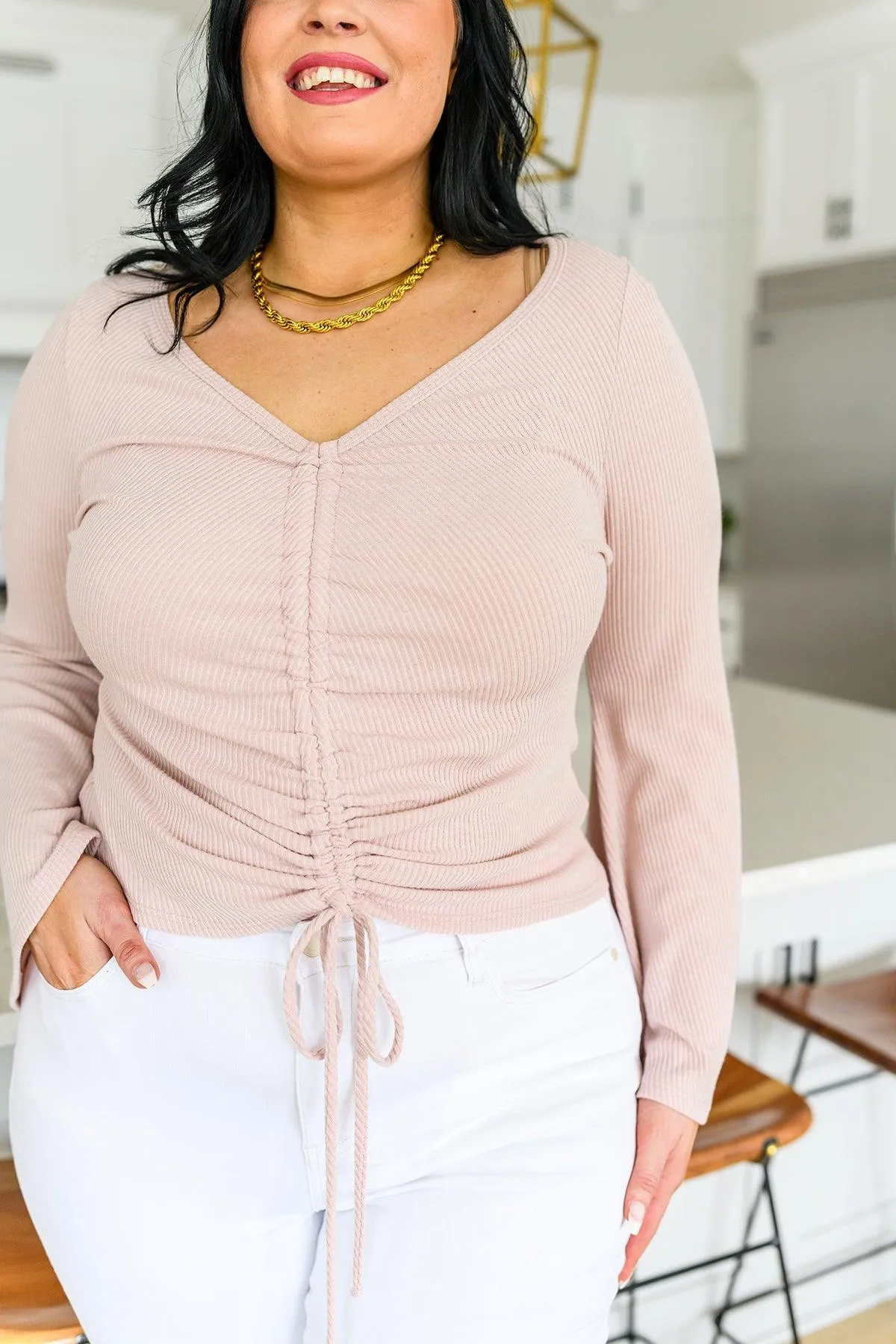 Hazel Blues® |  Giselle Gathered Front Blouse