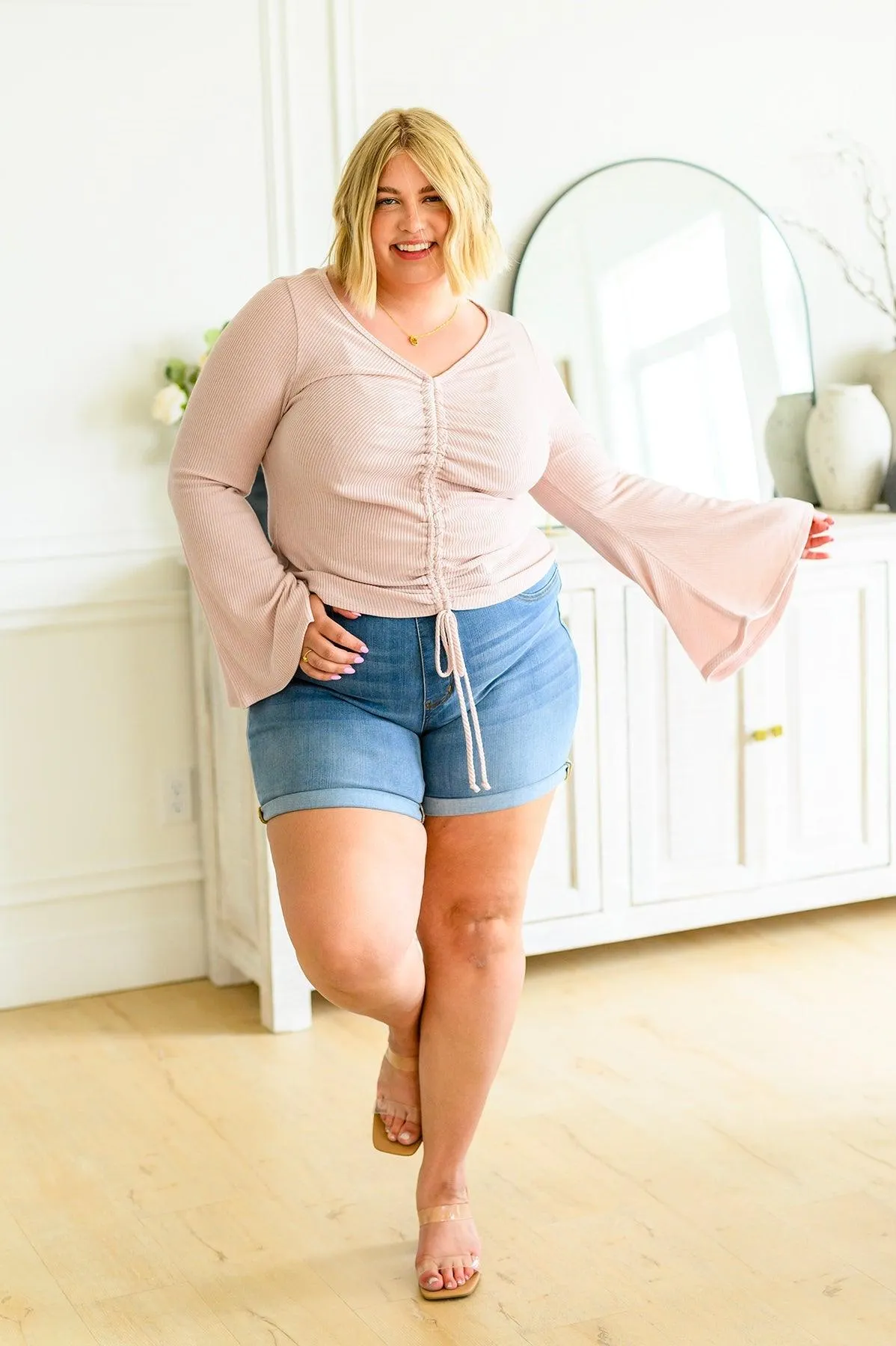 Hazel Blues® |  Giselle Gathered Front Blouse