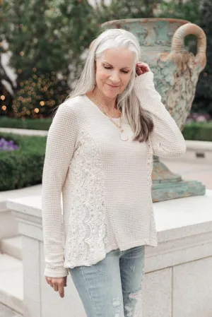 Hazel Blues® | Side Of Art Top In Beige