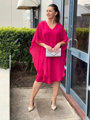 Helena Fuchsia Evening Dress