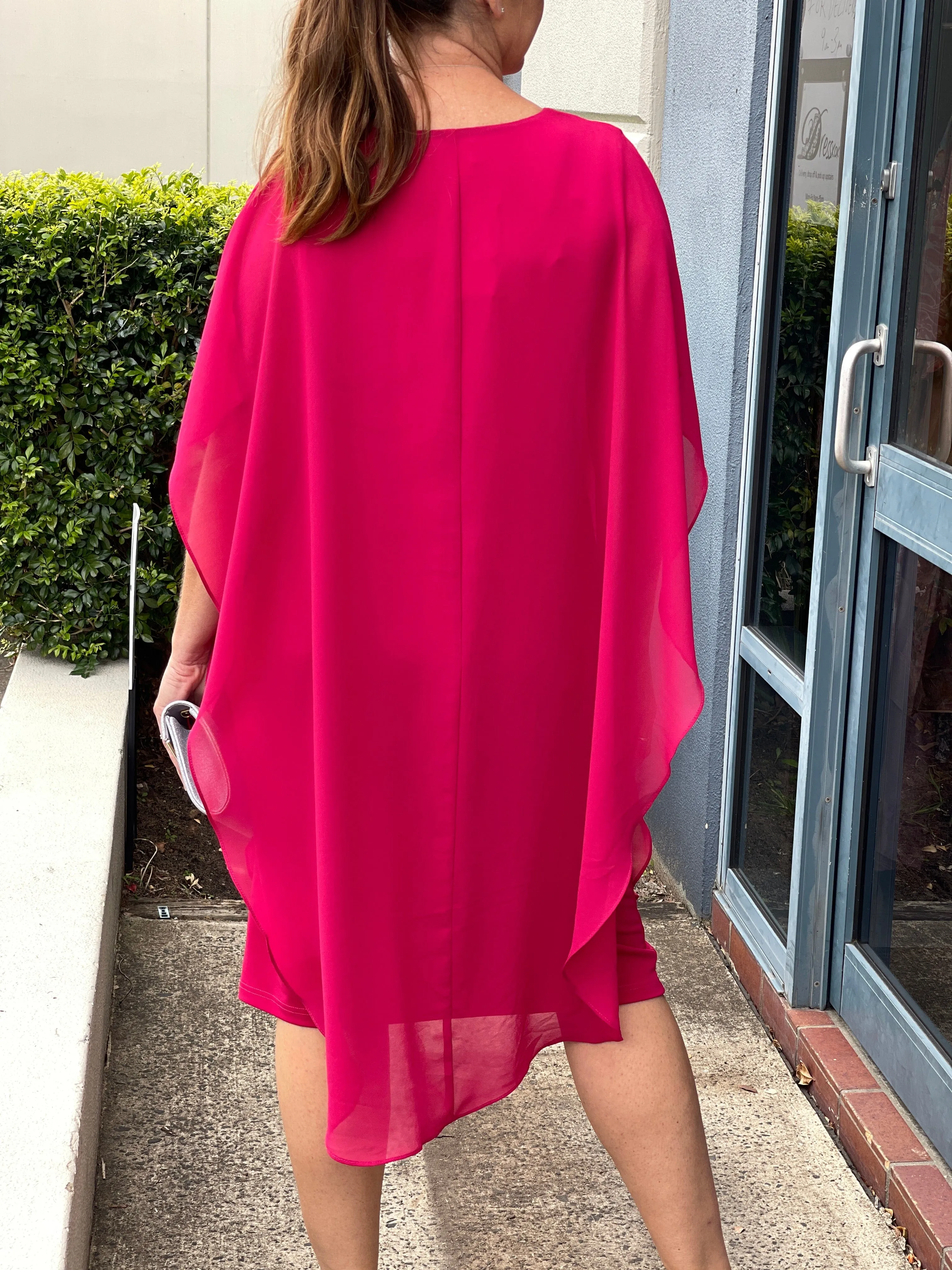 Helena Fuchsia Evening Dress