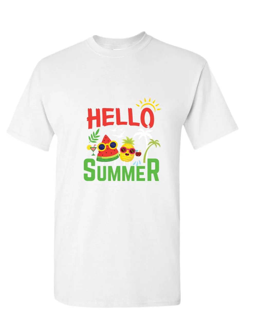 Hello summer t-shirt, summer t-shirt, beach party t-shirt