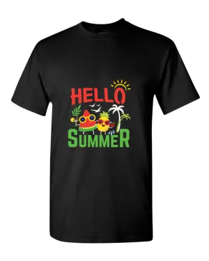Hello summer t-shirt, summer t-shirt, beach party t-shirt