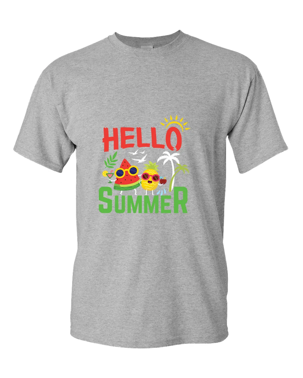 Hello summer t-shirt, summer t-shirt, beach party t-shirt