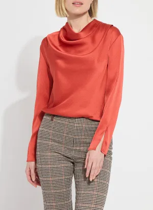 High Cowl Neck Blouse