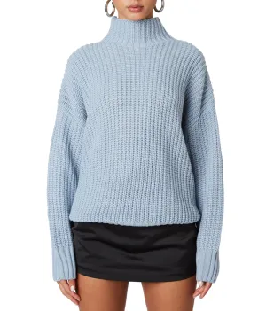 High Neck Knit Oversized Sweater
