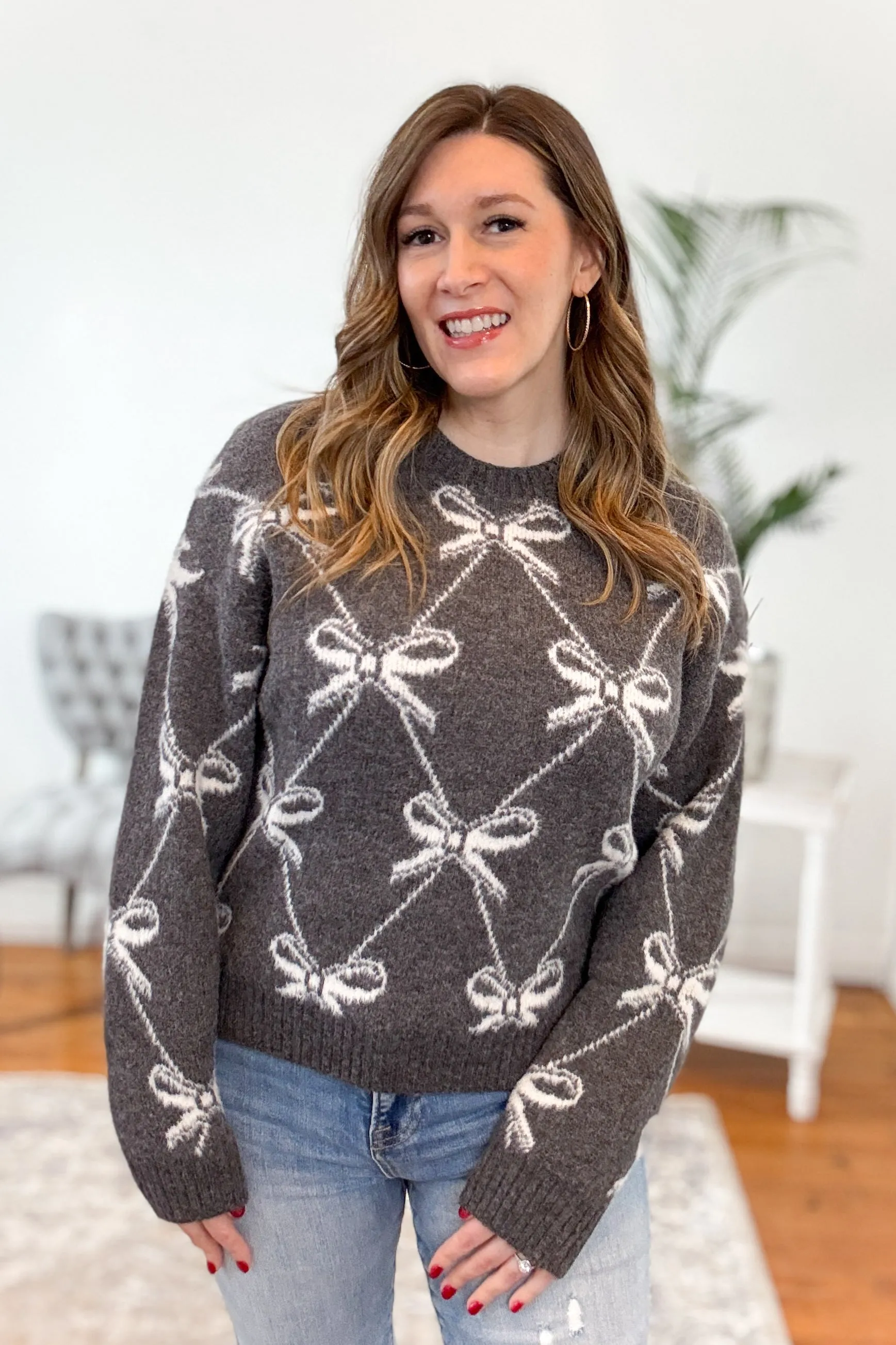 Holly Ribbon Knit Sweater