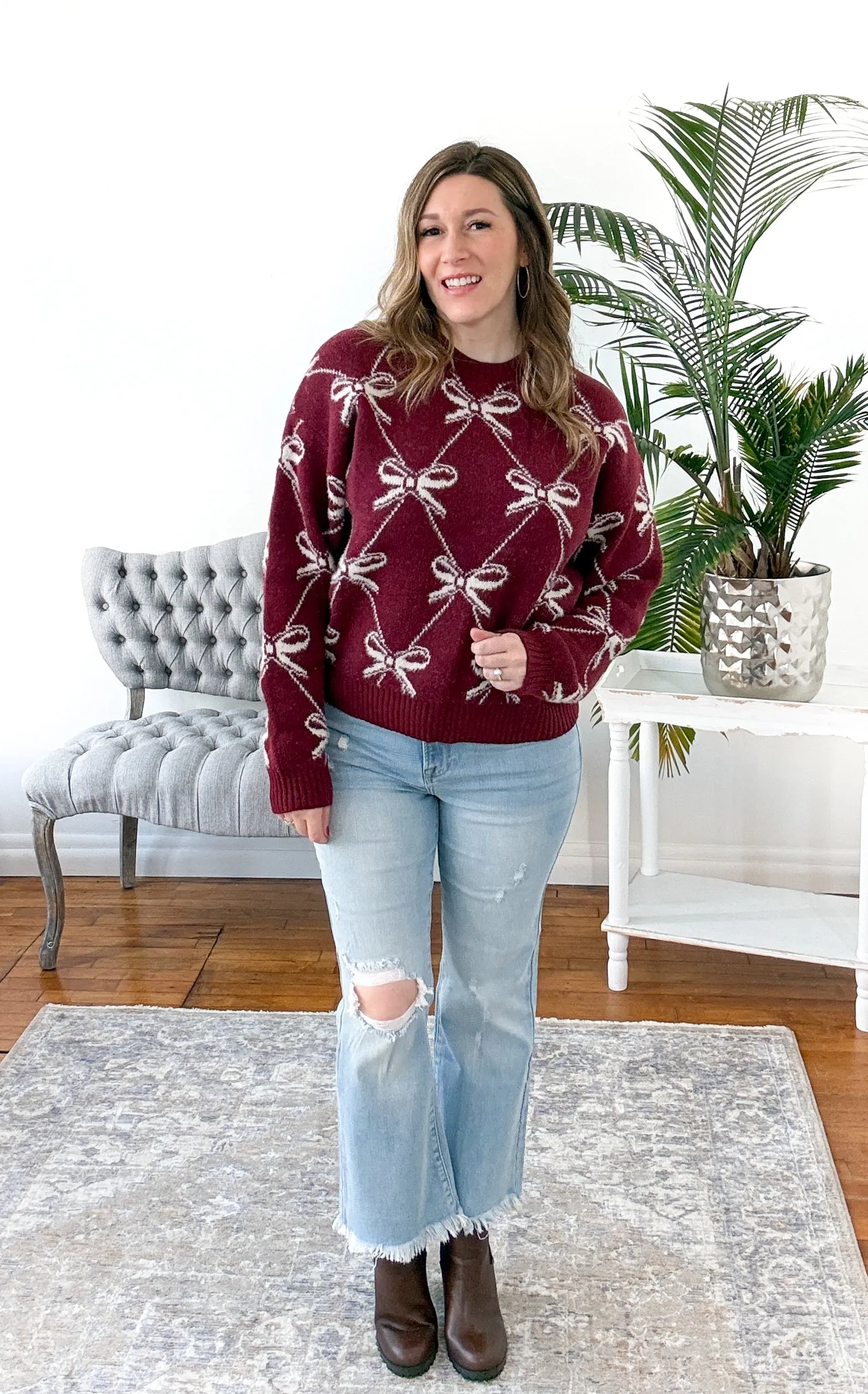 Holly Ribbon Knit Sweater