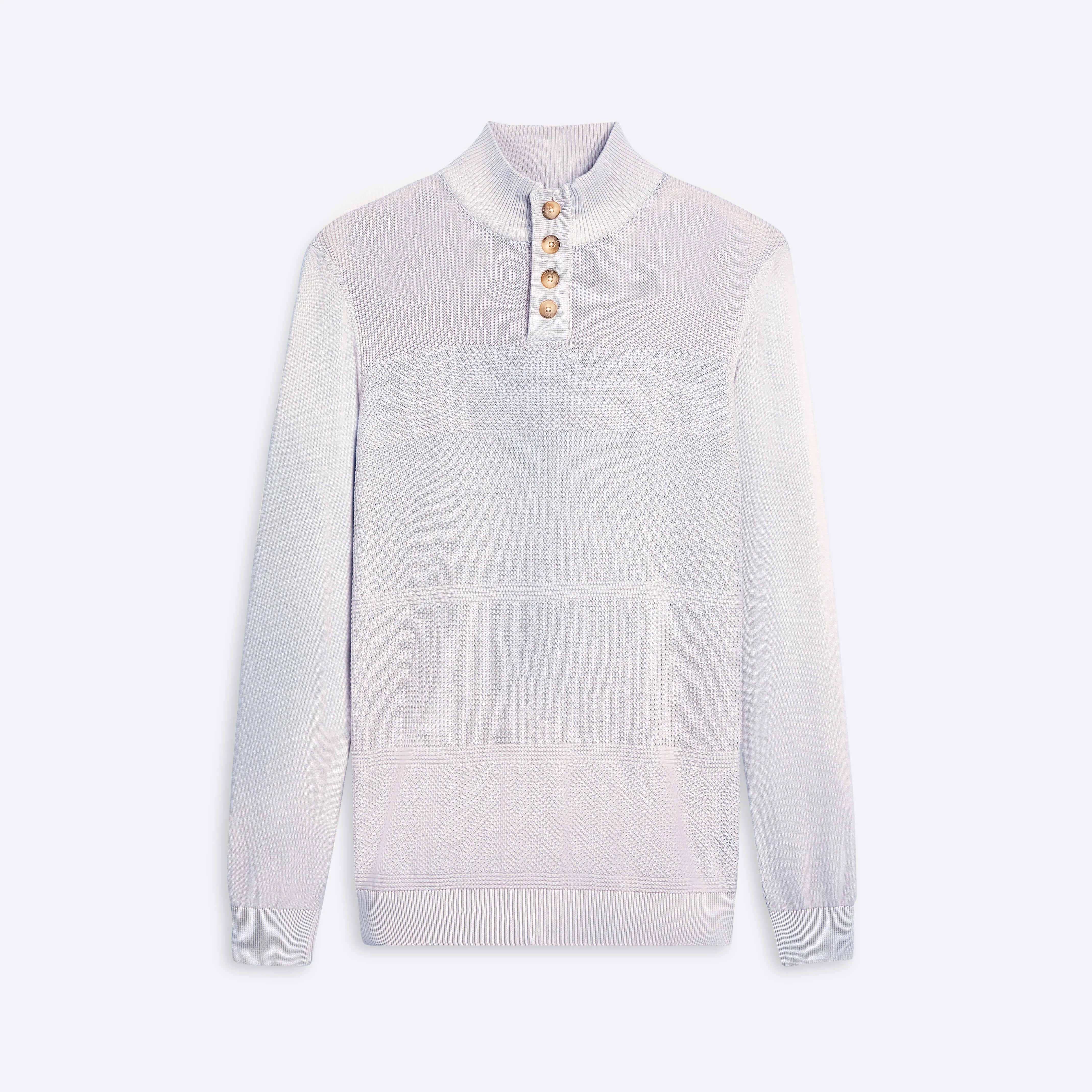 Honeycomb Mock Neck Sweater