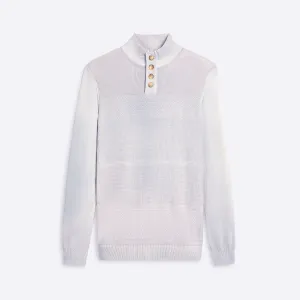 Honeycomb Mock Neck Sweater