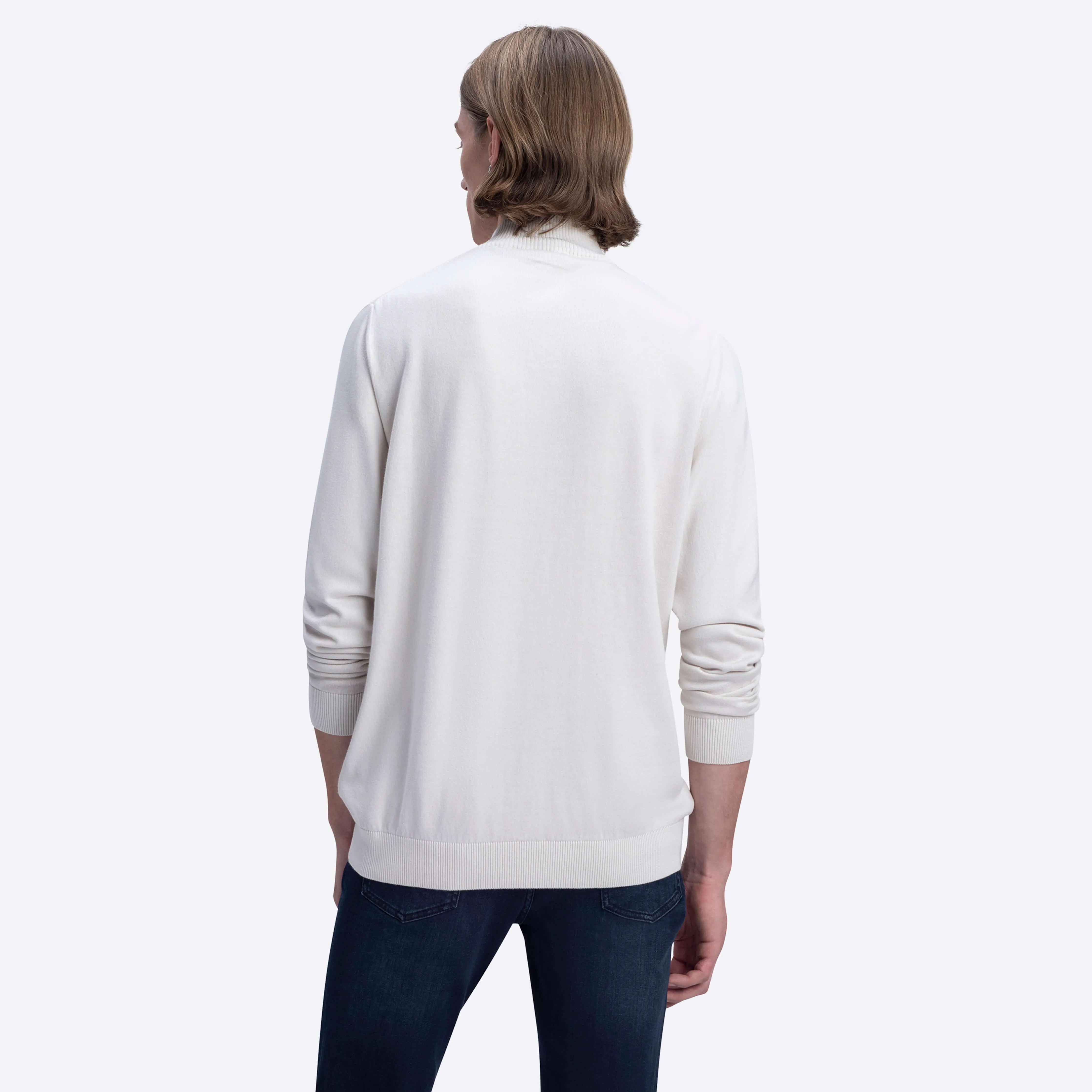 Honeycomb Mock Neck Sweater