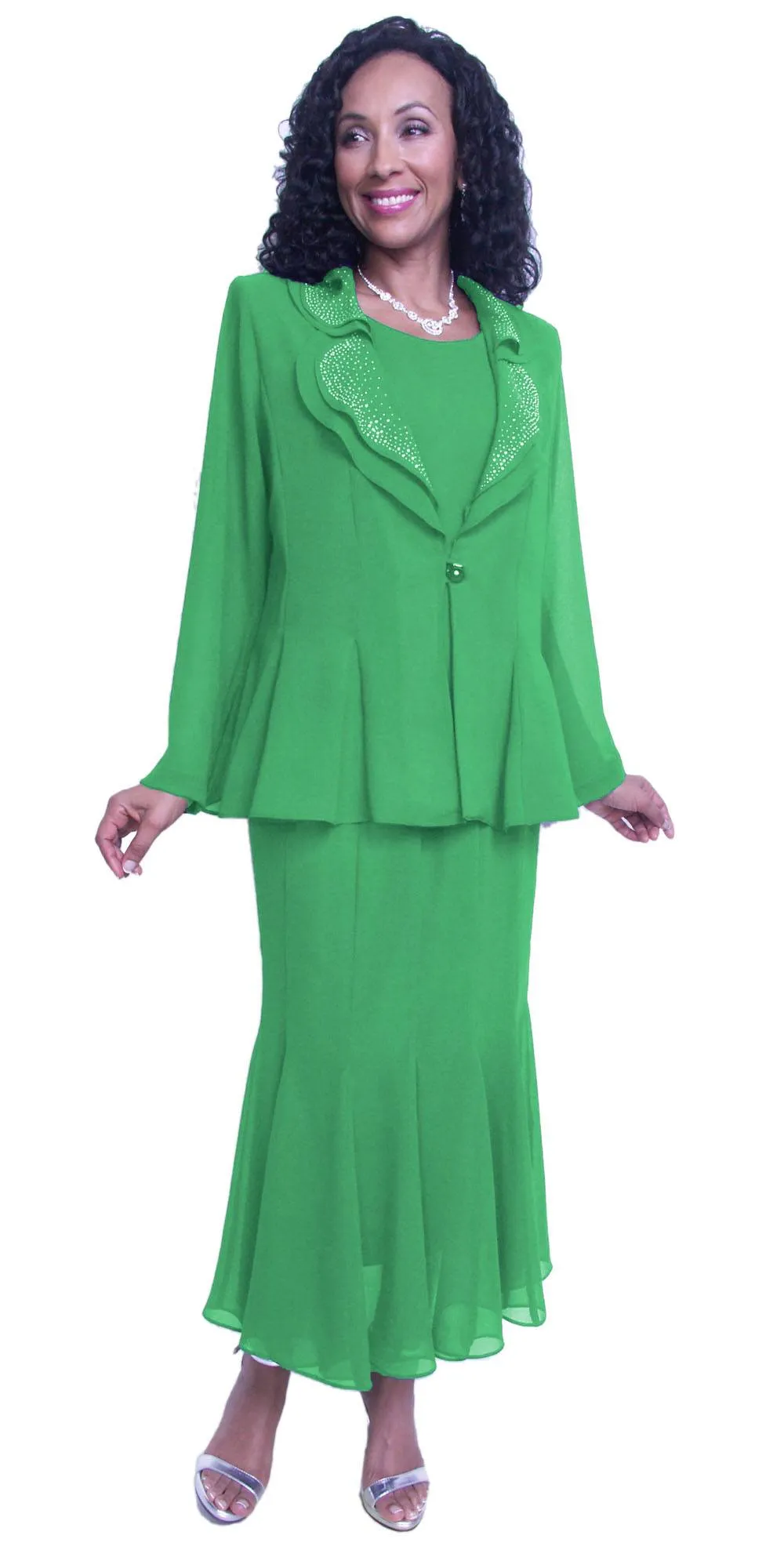 Hosanna 5513 Ankle Length Dress With Long Sleeve Jacket