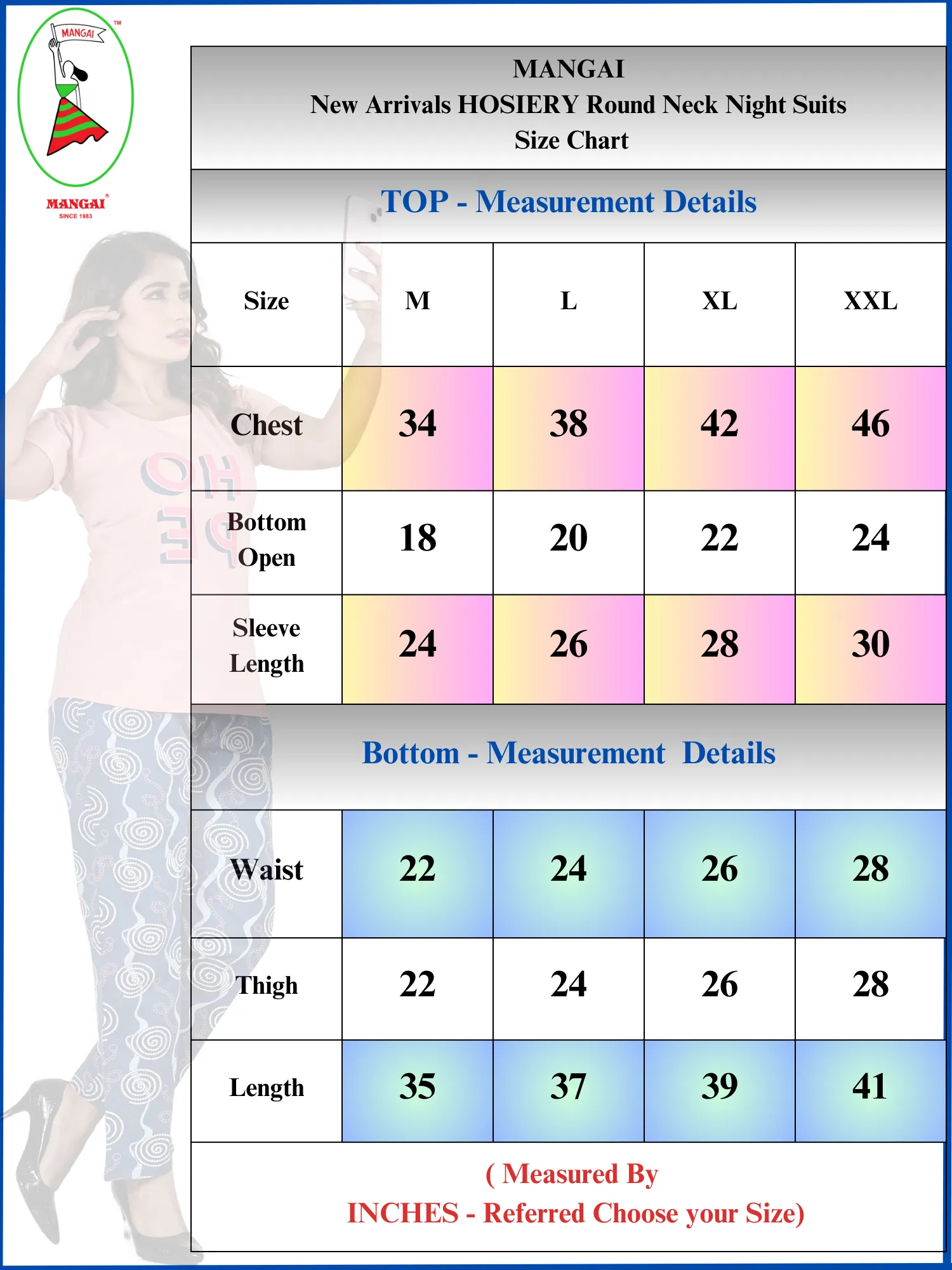 HOSIERY Mix & Match Top and Bottom Night suit for Women | Round Neck | Best Summer Collection Nightdress for stylish Women & Teenage Girl's  (RNM)