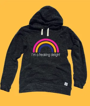 I Am A Freaking Delight |  Unisex Triblend Hoodie