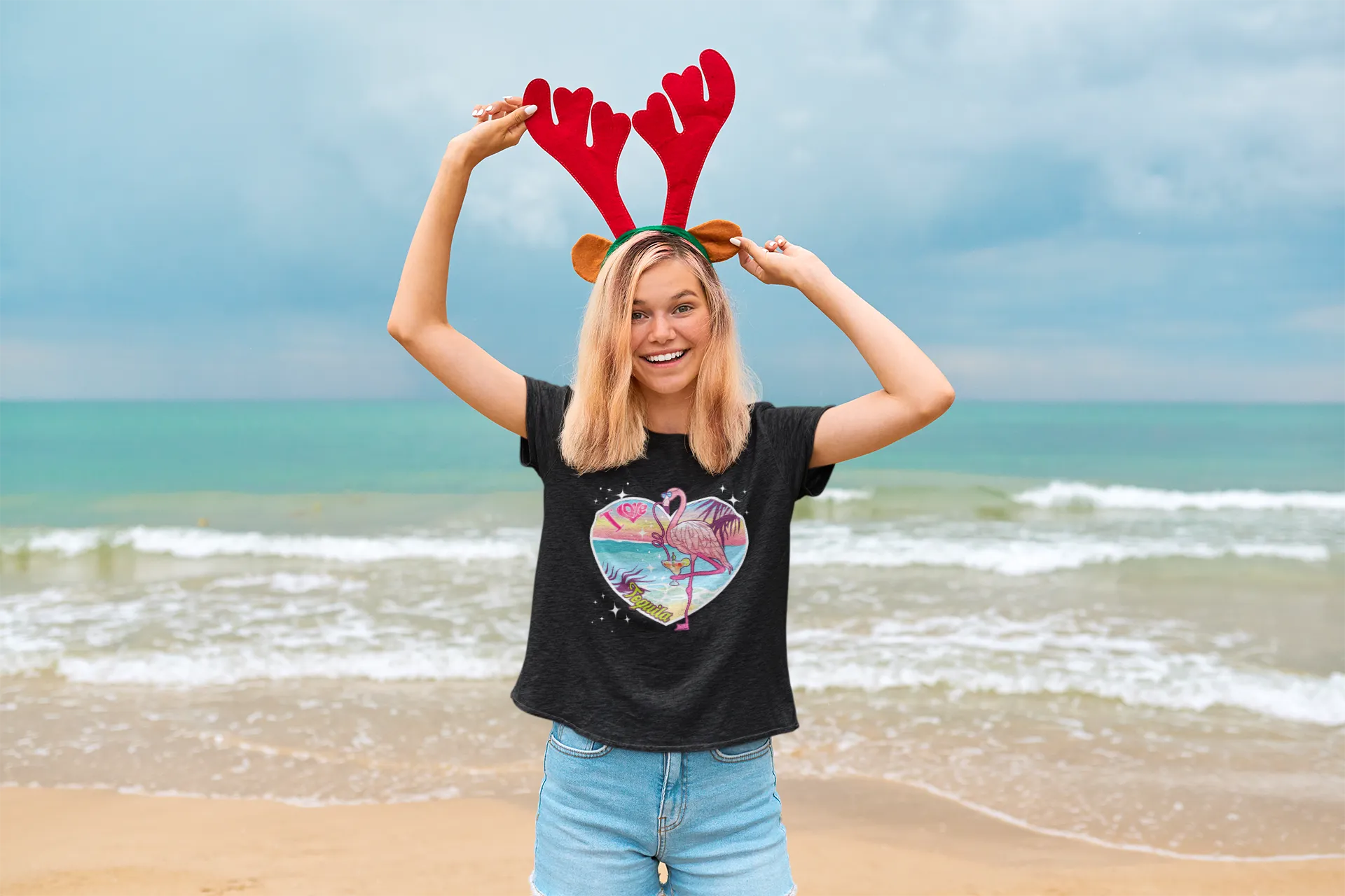I Love Tequila "Flamingo Party" Unisex Tee