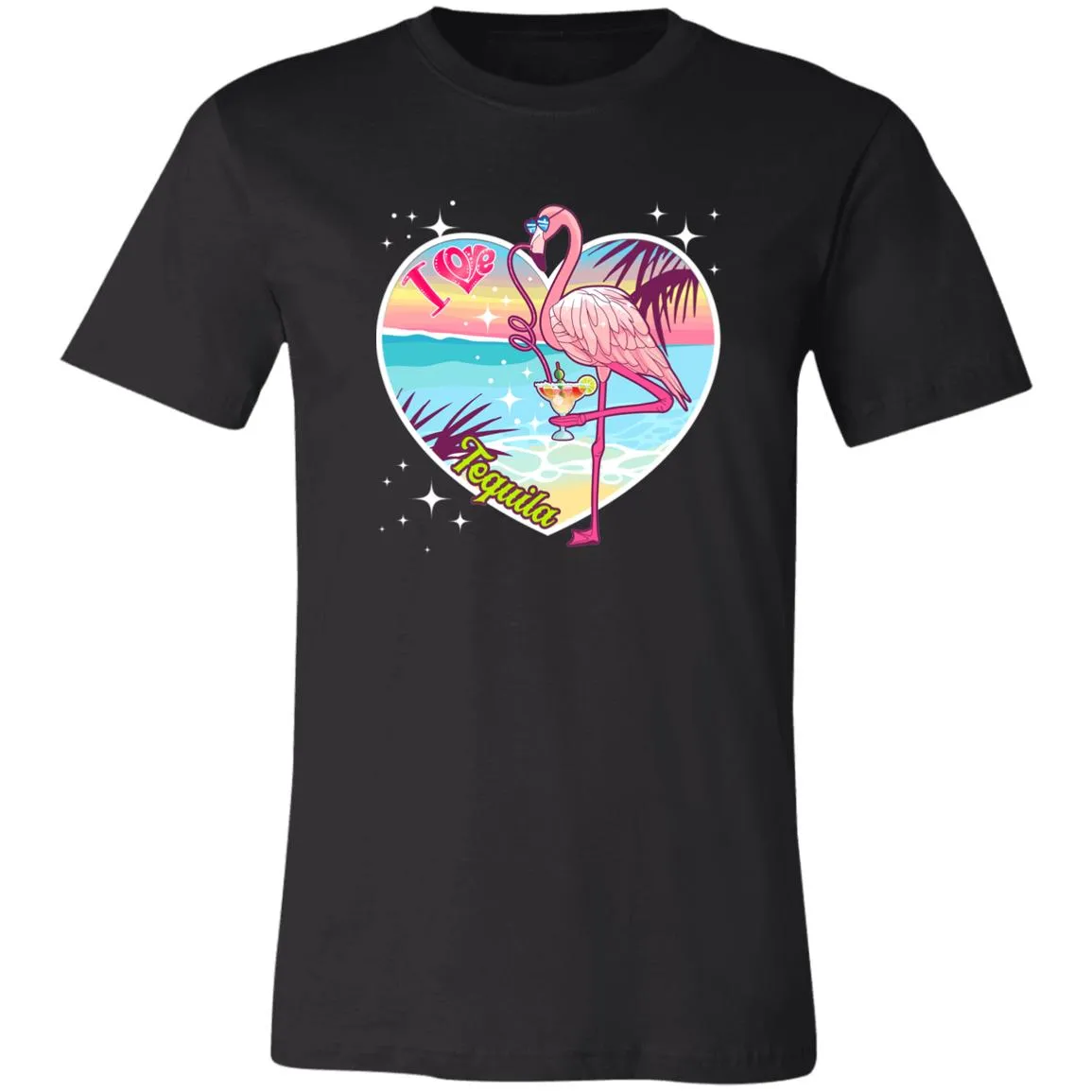 I Love Tequila "Flamingo Party" Unisex Tee