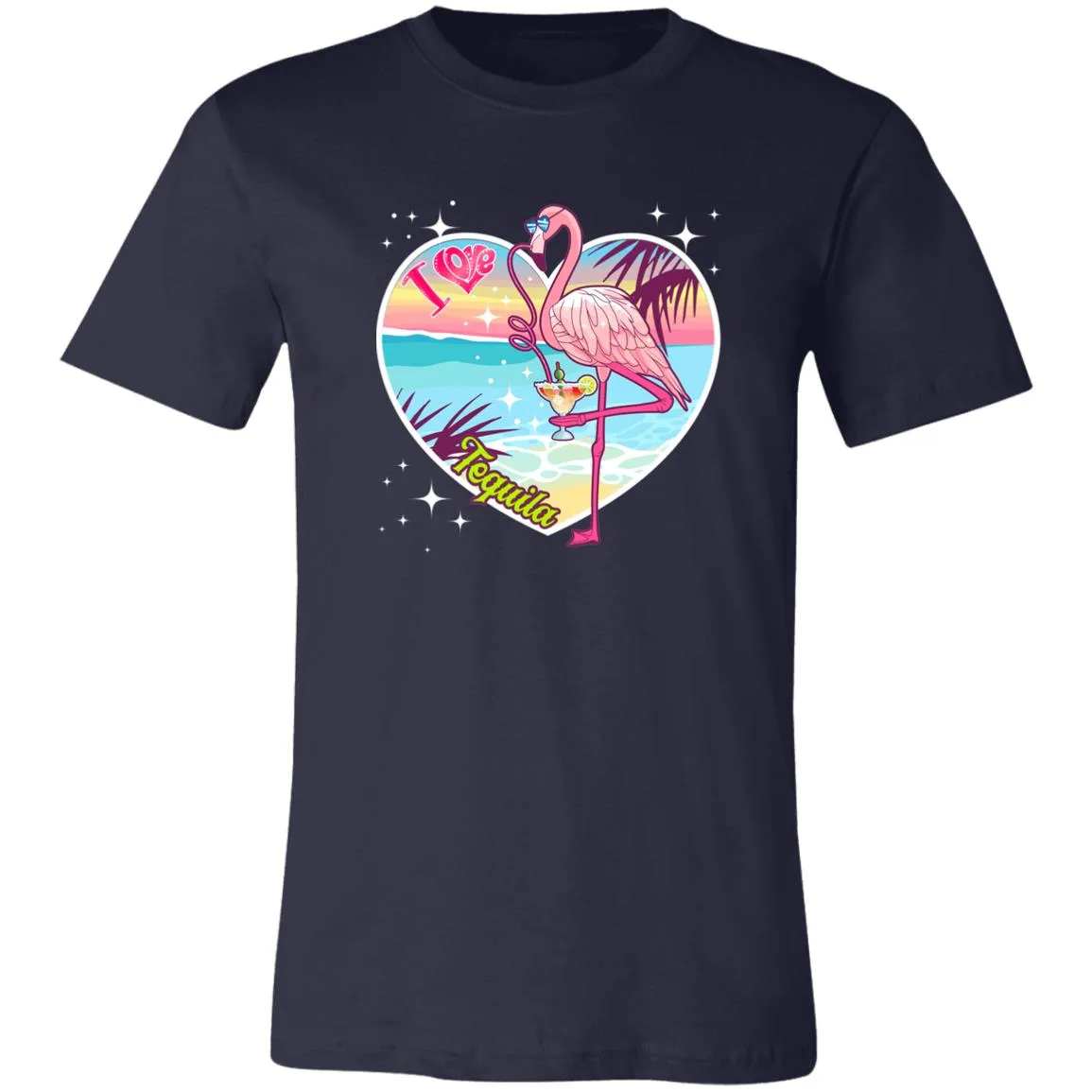 I Love Tequila "Flamingo Party" Unisex Tee