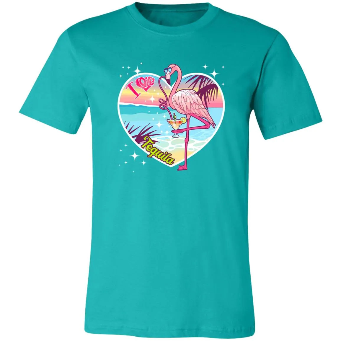 I Love Tequila "Flamingo Party" Unisex Tee