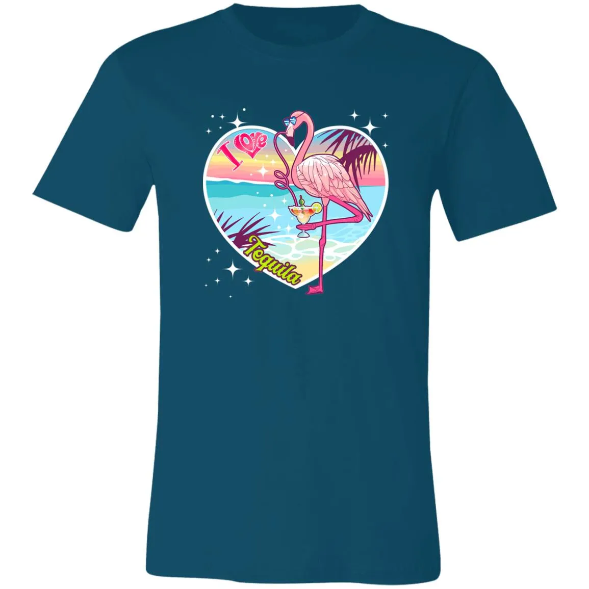 I Love Tequila "Flamingo Party" Unisex Tee