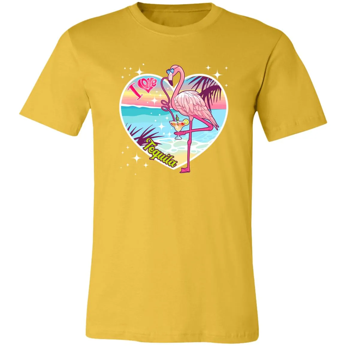 I Love Tequila "Flamingo Party" Unisex Tee