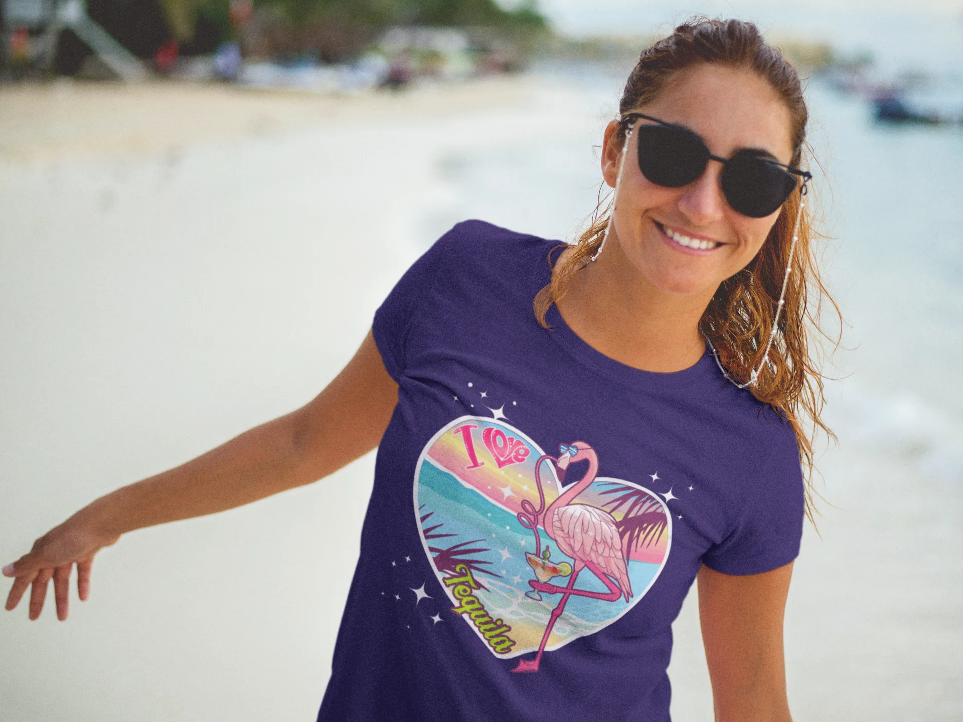 I Love Tequila "Flamingo Party" Unisex Tee