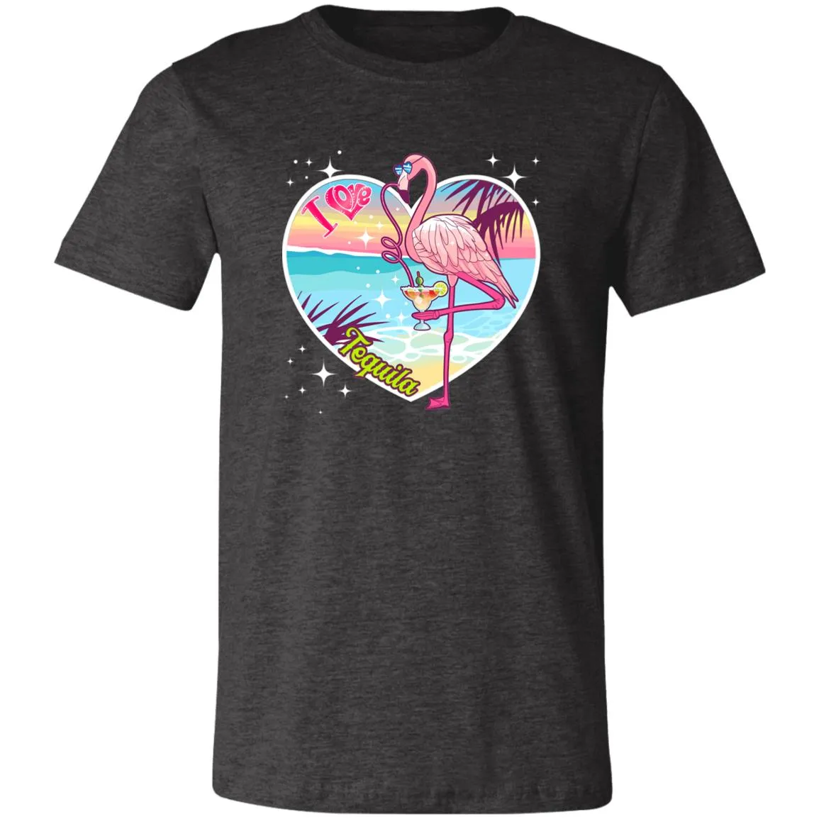 I Love Tequila "Flamingo Party" Unisex Tee
