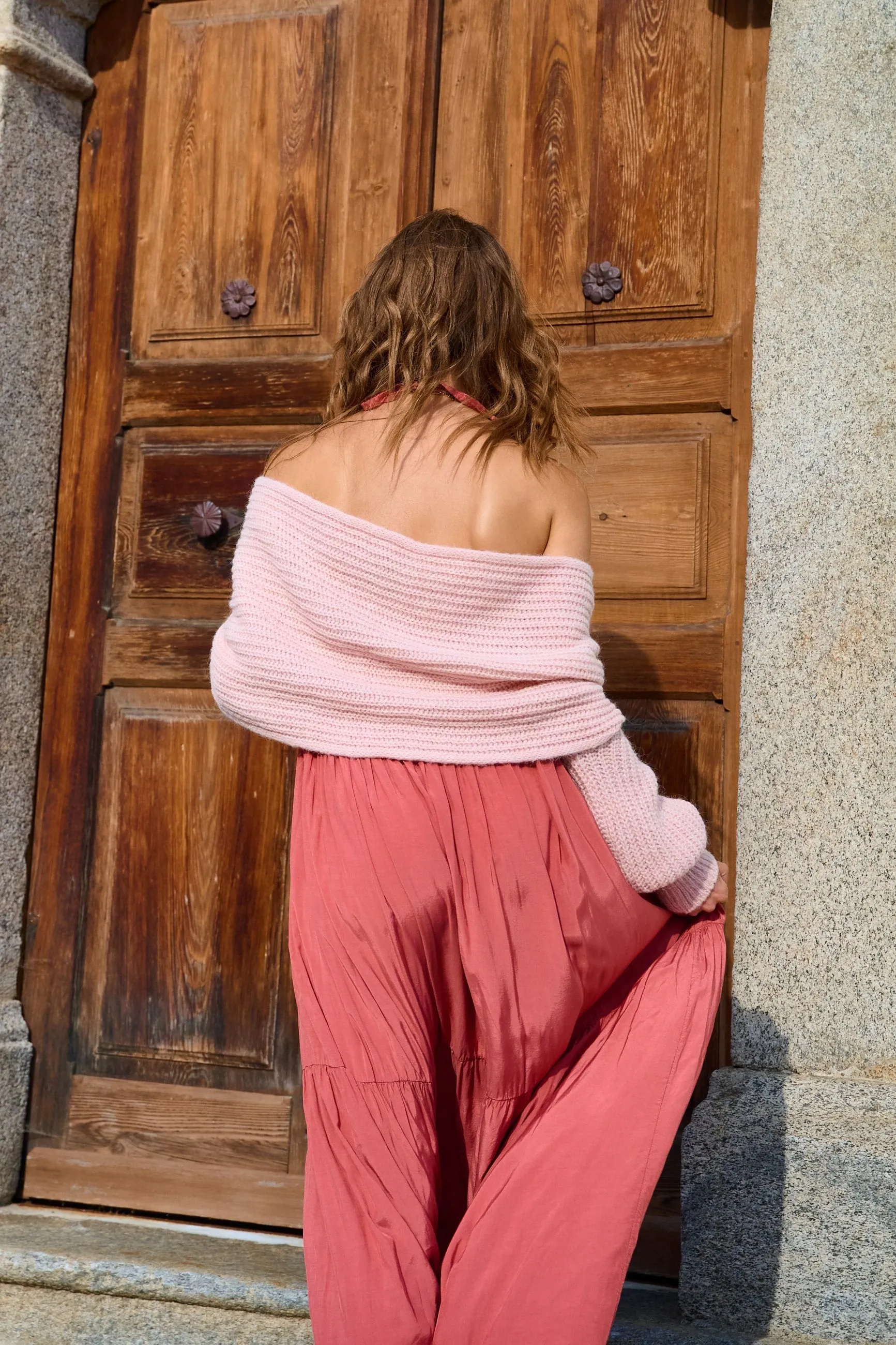 Icy Raspberry multiway sweater jacket