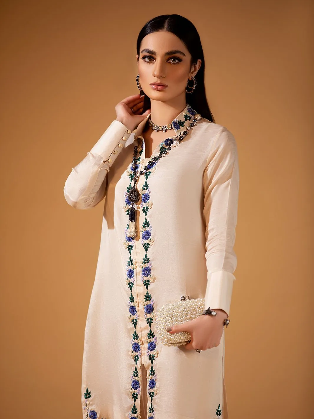 Imroz | Mohtaram NUUR Luxury PRET Collection 2022 | Stitched Silk Suits