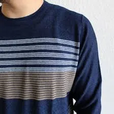 Indigo Stripe Crew