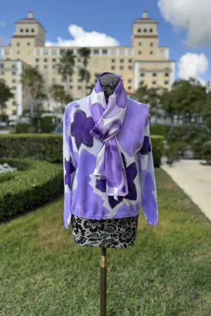 Italian Knit Sweater Set in Freesia Purple