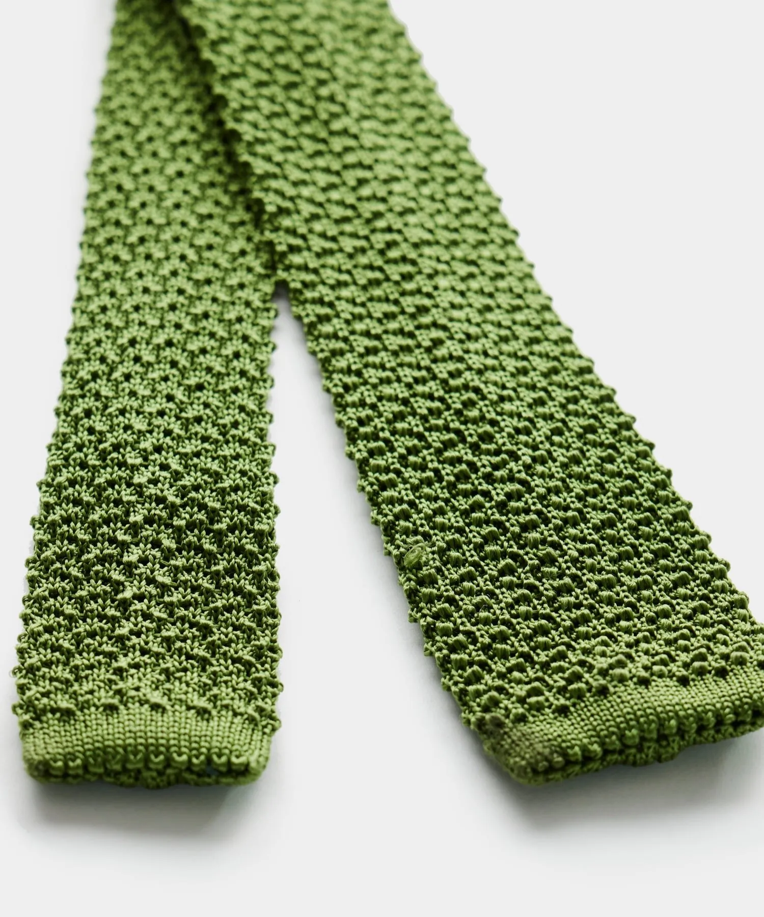 Italian Silk Knit Tie in Green