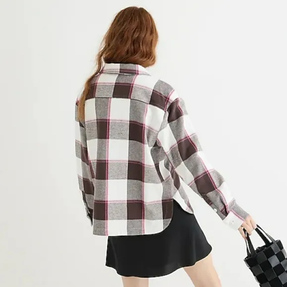 J. Crew Buffalo Check Plaid Shacket