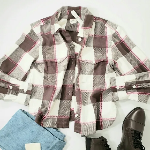 J. Crew Buffalo Check Plaid Shacket
