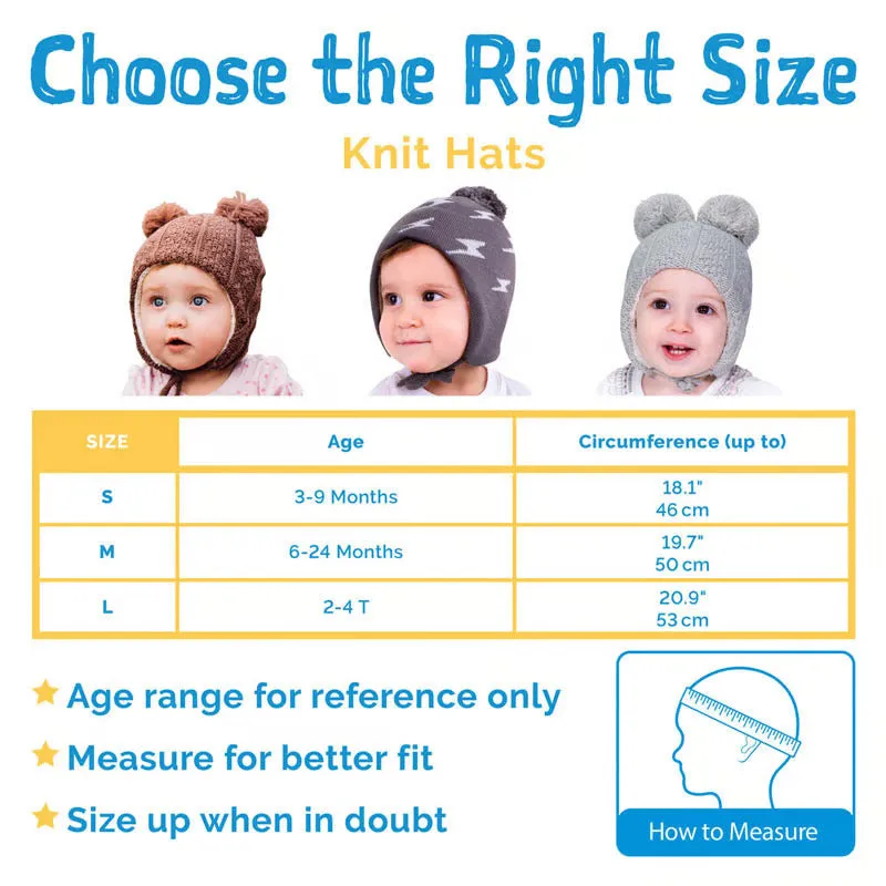 Jan & Jul Knit Bear Beanie - Brown