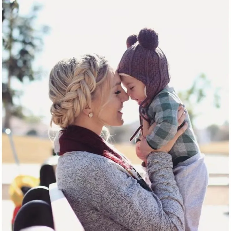 Jan & Jul Knit Bear Beanie - Brown