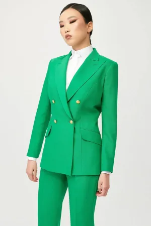 Jarah Double Breasted Suit with Gold Buttons