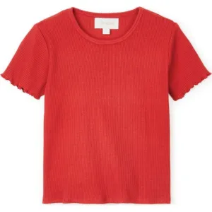 JENNIFER S/S BABY TEE - CARDINAL