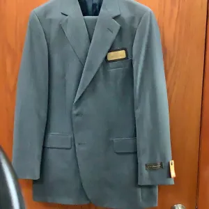 John Alexander Grey Stripe Reg Fit Suit