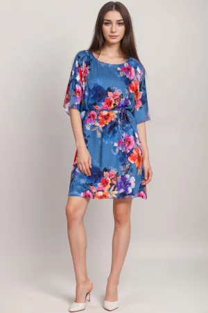 Johnny Was Blue Summer Days Dress with Braided Tie CSW2524-Y
