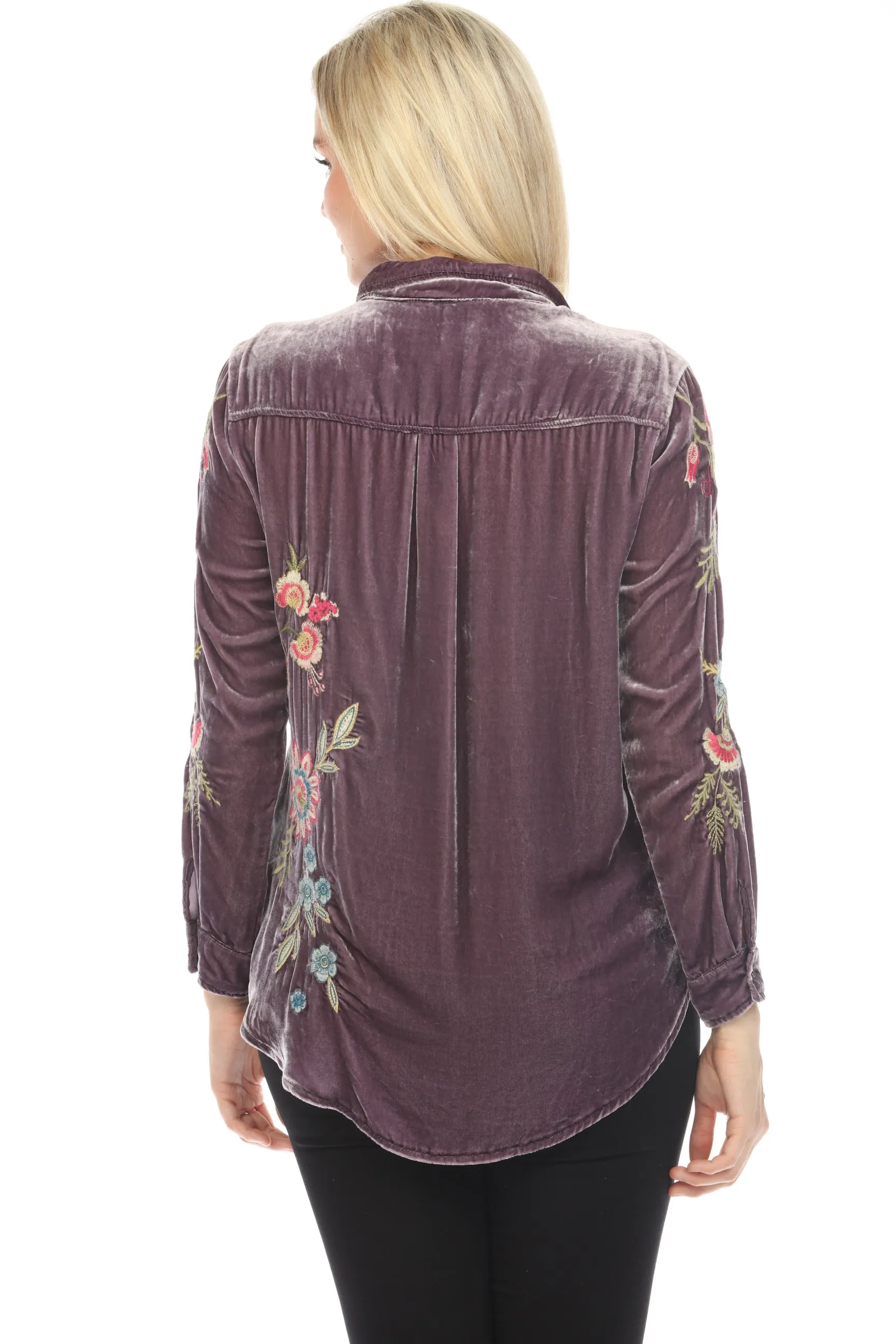 Johnny Was JWLA Julianna Velvet Oversized Shirt J16024