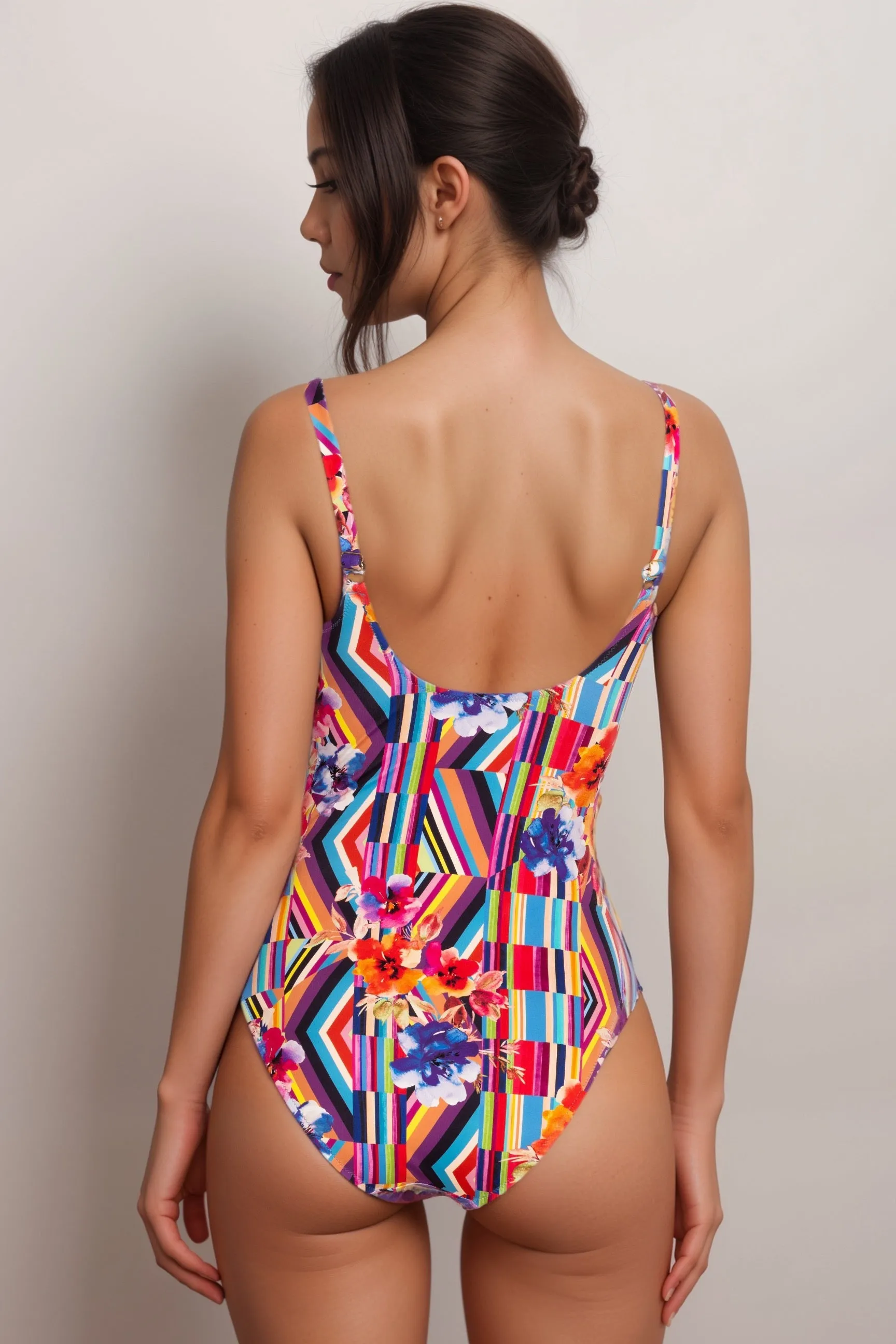 Johnny Was Summer Daydream Tanksuit One Piece Swimsuit CSW4724-Y