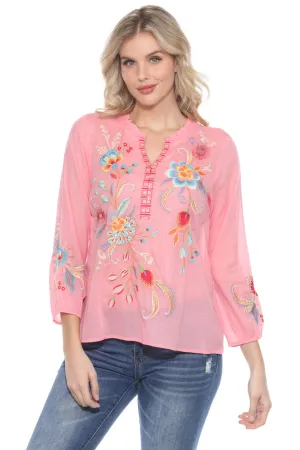 Johnny Was Workshop Joele Ruffle Field Blouse W18824 *