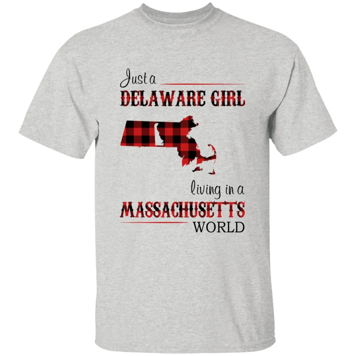 Just A Delaware Girl Living In A Massachusetts World T-Shirt