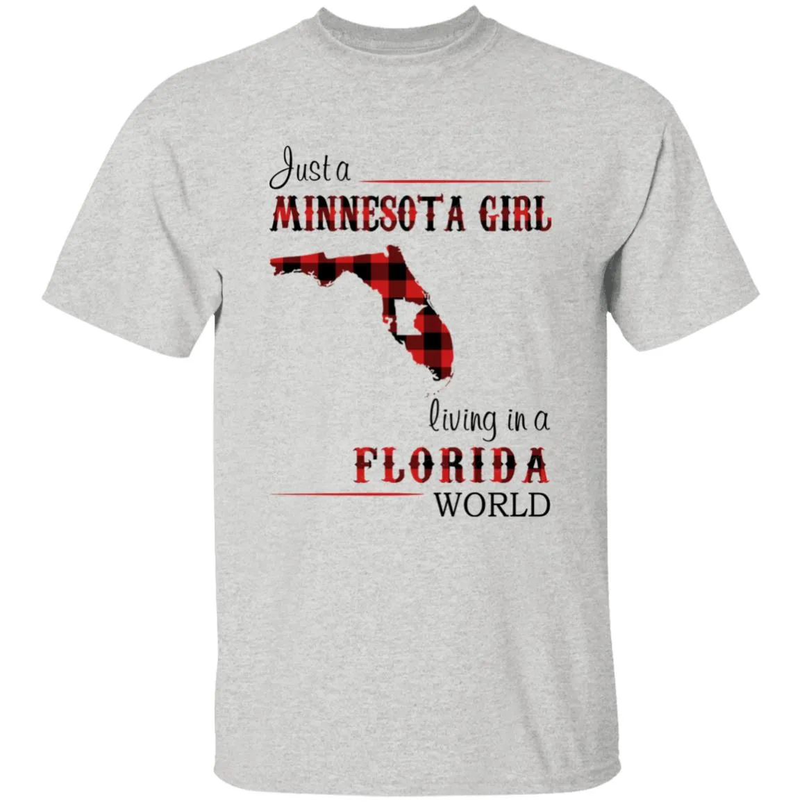 Just A Minnesota Girl Living In A Florida World T-shirt