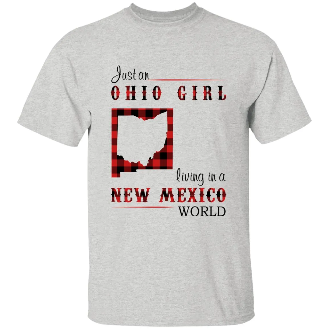 Just An Ohio Girl Living In A New Mexico World T-shirt