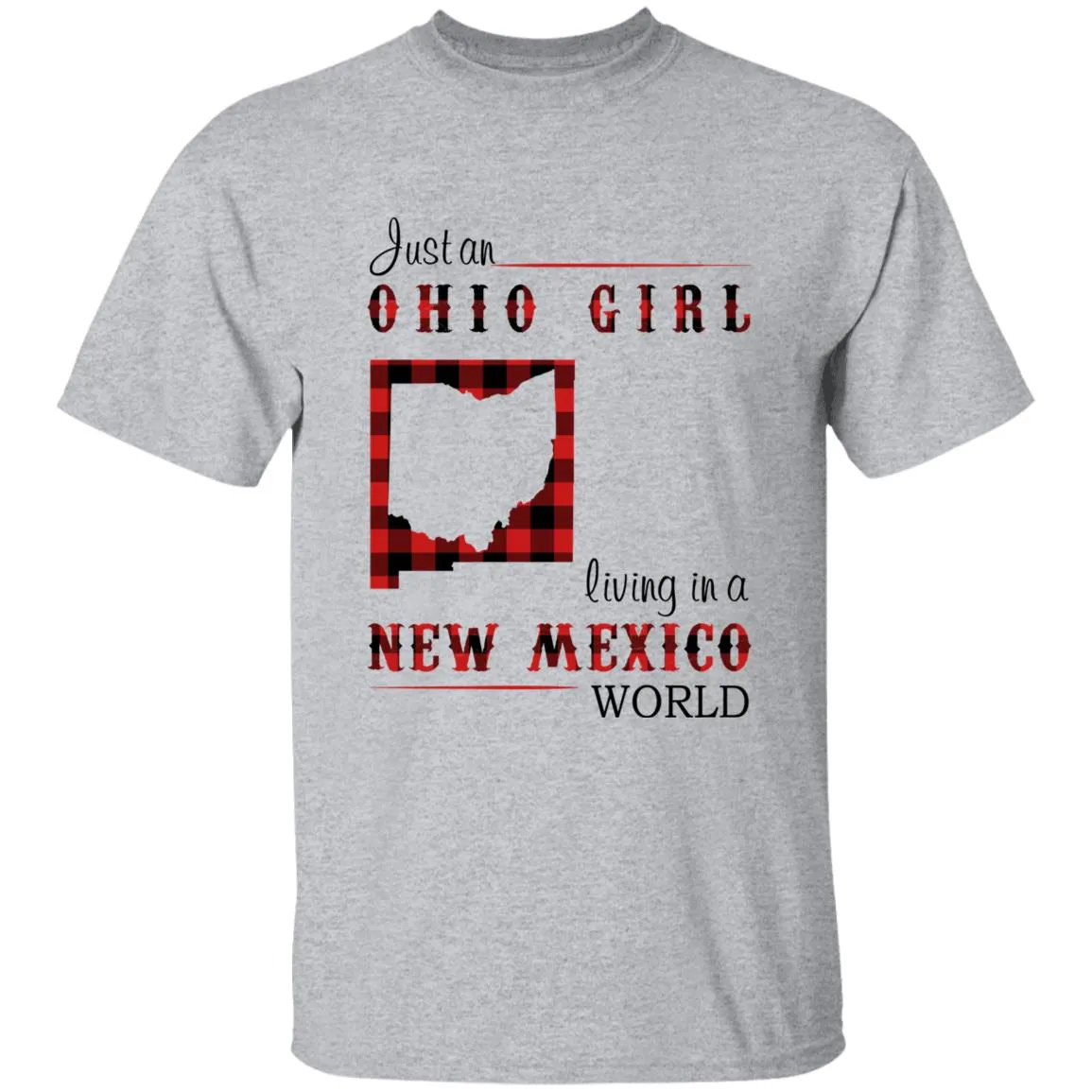 Just An Ohio Girl Living In A New Mexico World T-shirt