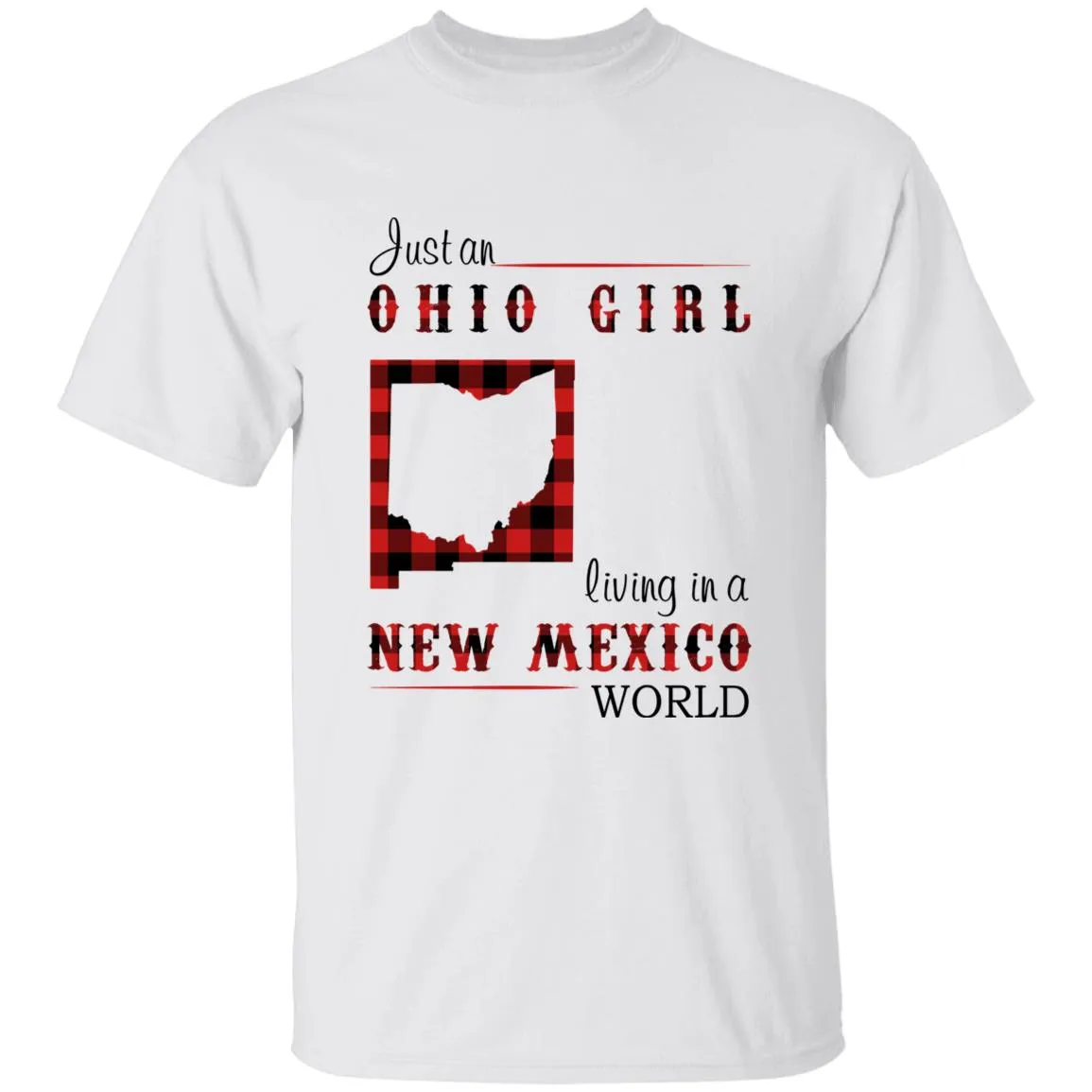 Just An Ohio Girl Living In A New Mexico World T-shirt